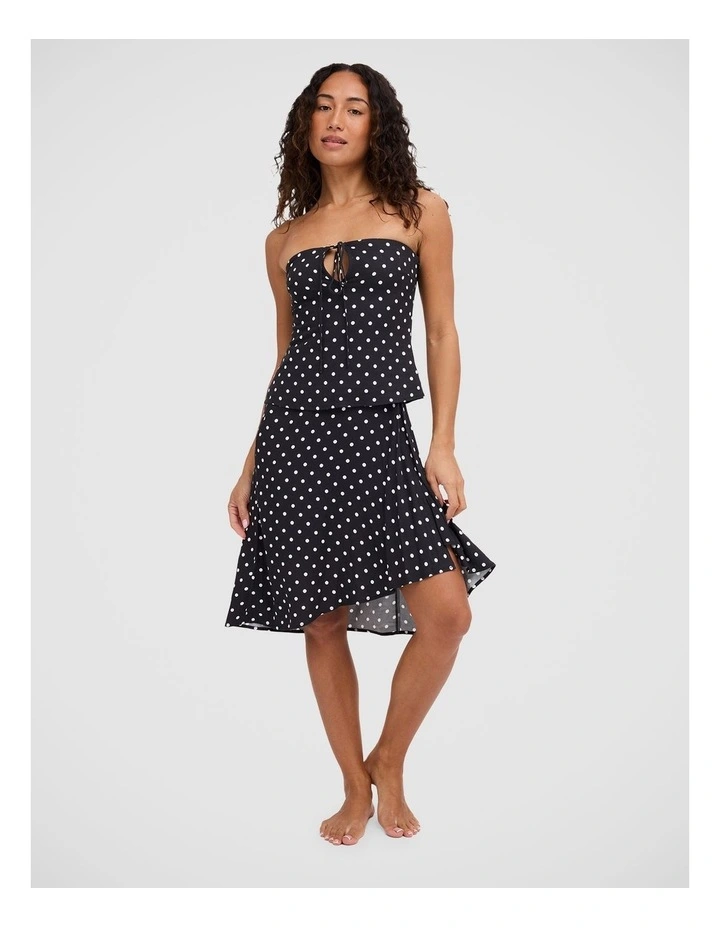 Landon Polka Dot Strapless Top image 5