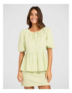 Charlie Check Top