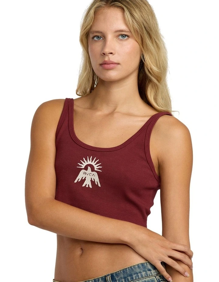 Horus Scooped Tank in Red image 4