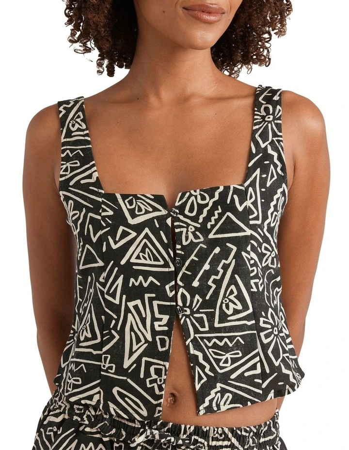 Feelin Free Tank Top in Black/White image 4