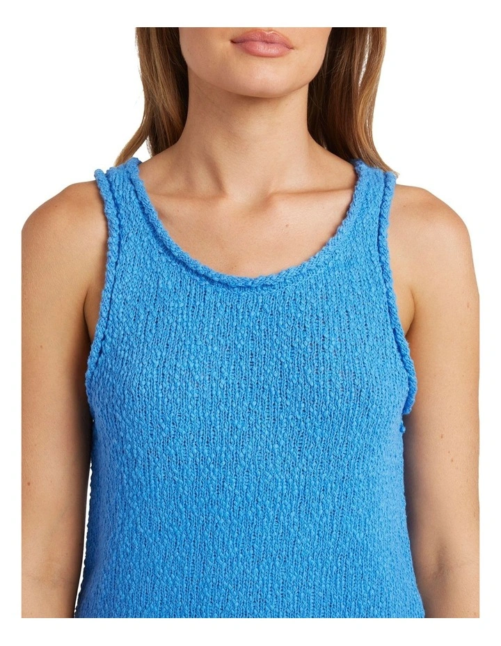 All Day Me Knit Tank Top in Tidal Blue image 4