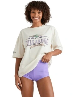 Wave Out Tee in Grey