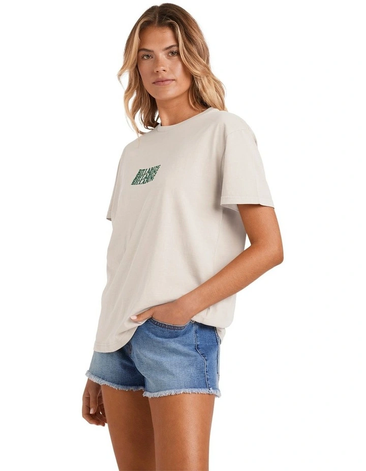 Surf High Tee in White image 3