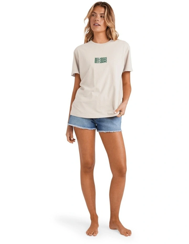 Surf High Tee in White image 5