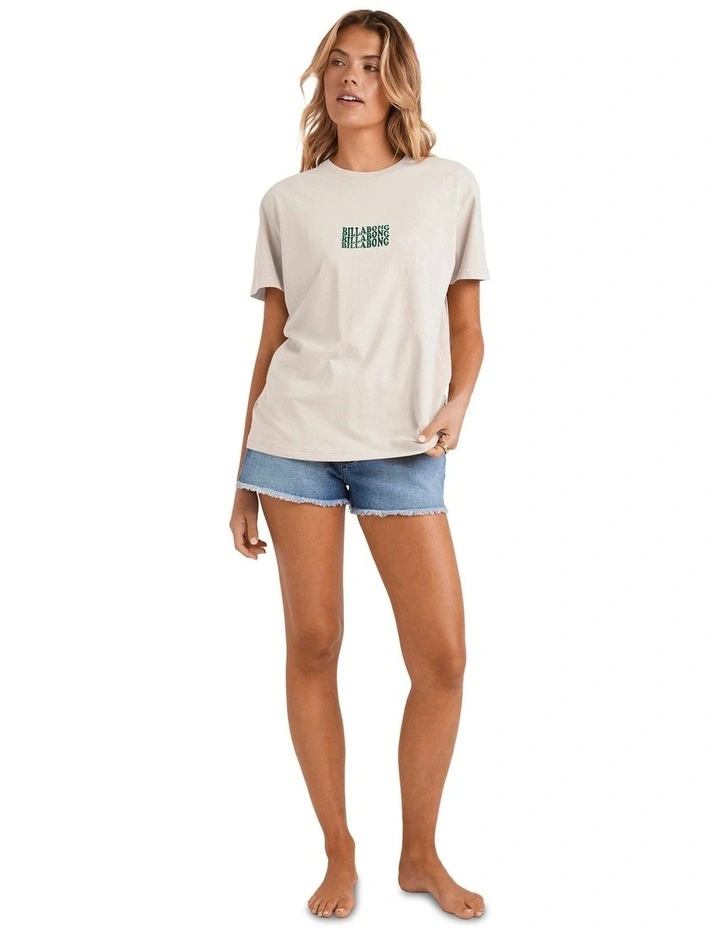 Surf High Tee in White image 5