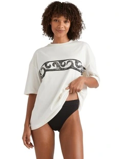 Wave Fade Tee in White