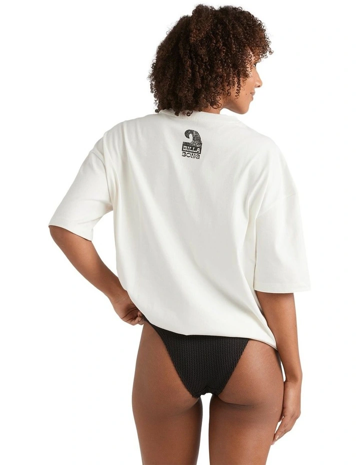 Wave Fade Tee in White image 2