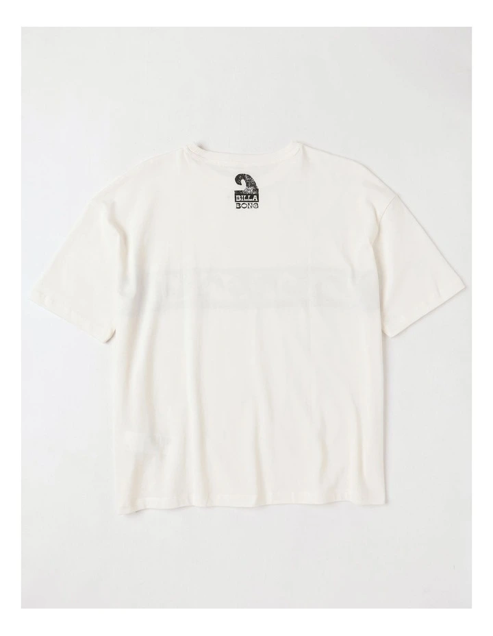 Wave Fade Tee in White image 3