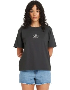 Electric Rose Easy T-shirt in Black