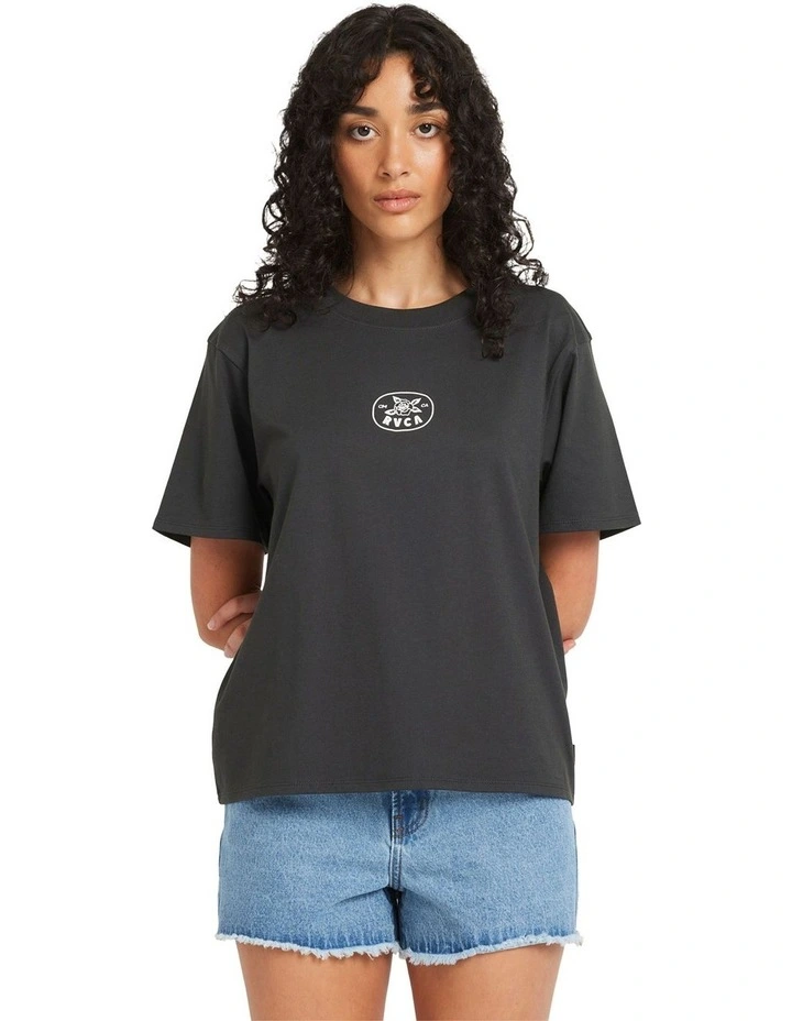 Electric Rose Easy T-shirt in Black image 1