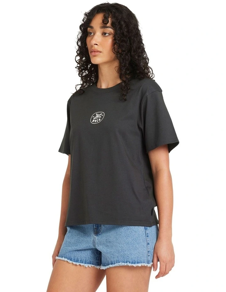 Electric Rose Easy T-shirt in Black image 3