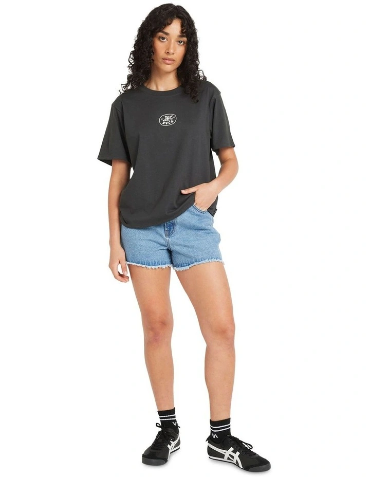Electric Rose Easy T-shirt in Black image 5