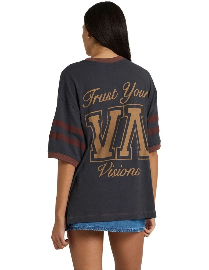 Toni Ringer T-Shirt in Black image 2