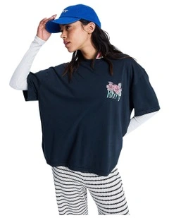 Talloversize Washed T-Shirt in Black