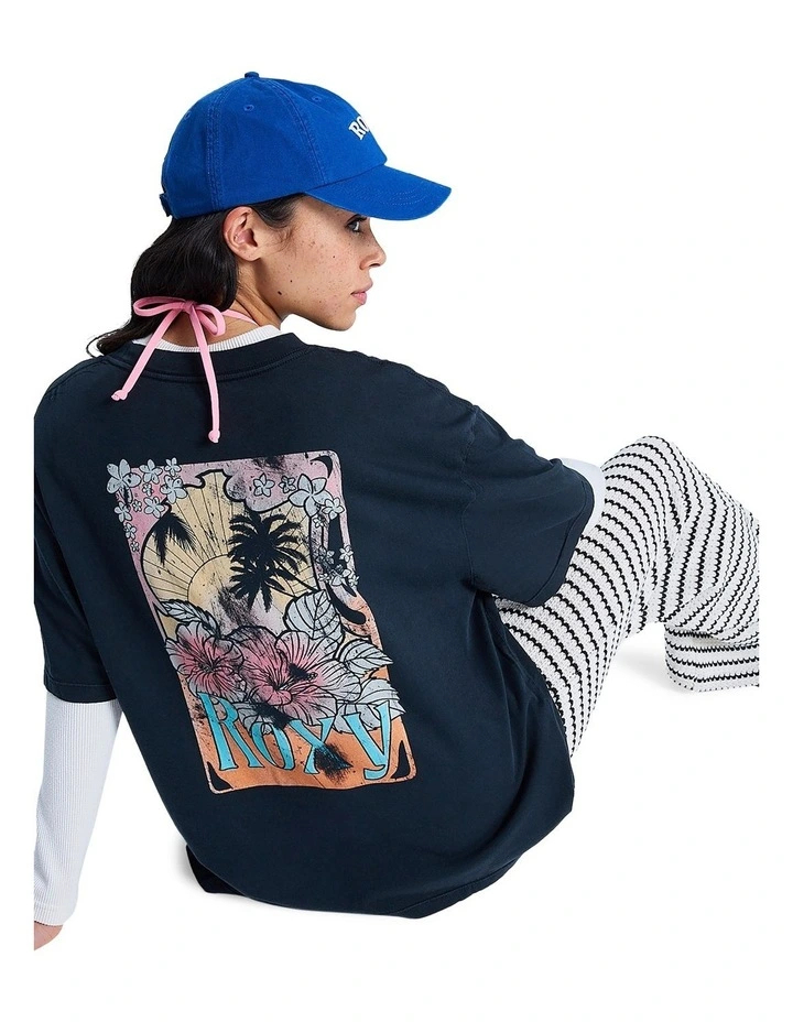 Talloversize Washed T-Shirt in Black image 2