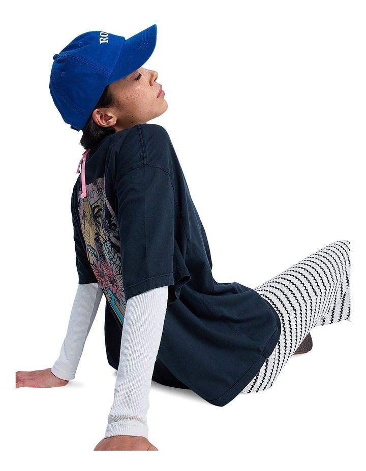 Talloversize Washed T-Shirt in Black image 3