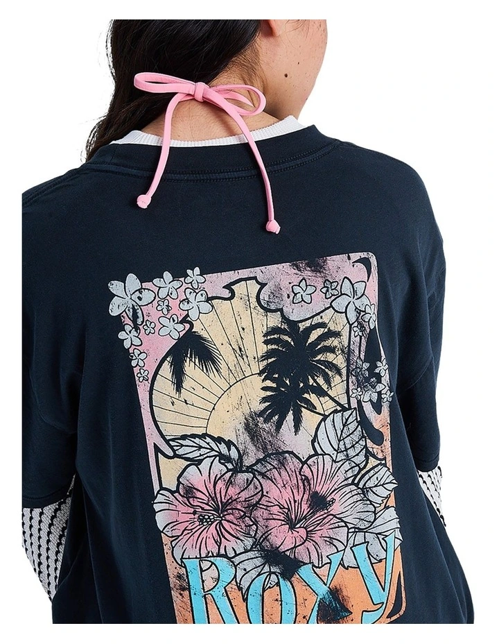 Talloversize Washed T-Shirt in Black image 4