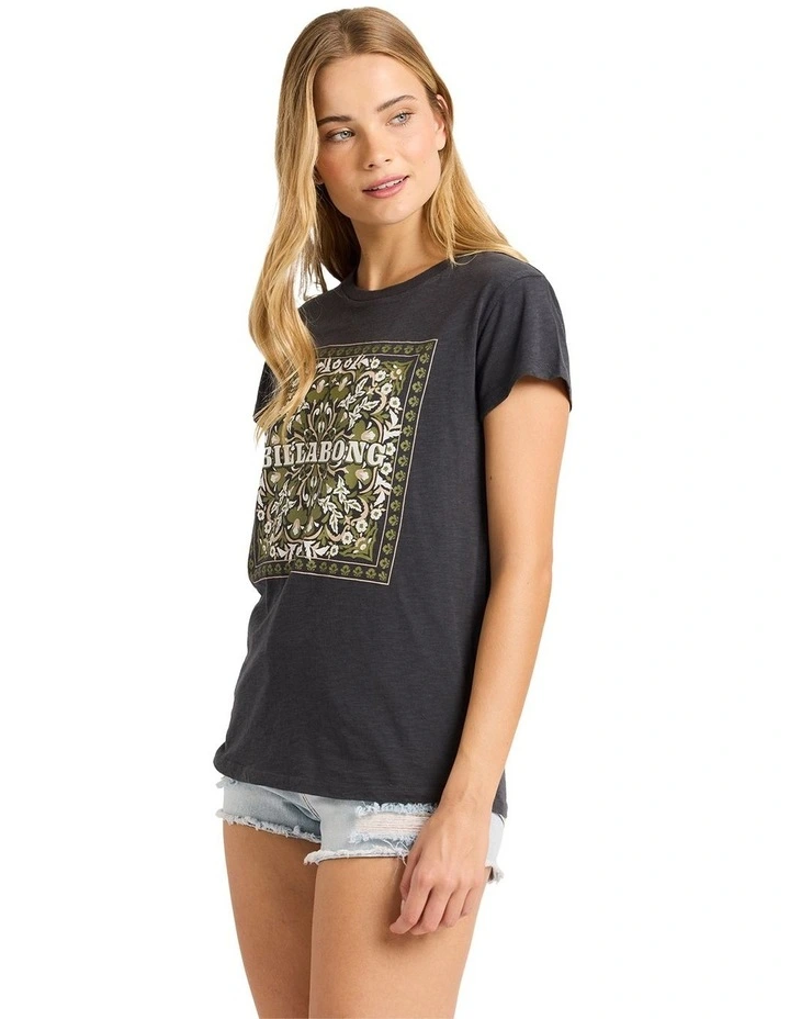 Formula Tee T-Shirt in Off Black image 3
