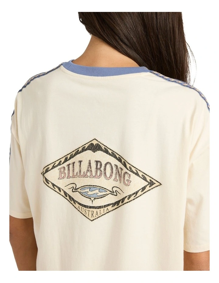 Barrels Oversized T-Shirt in White Cap image 4