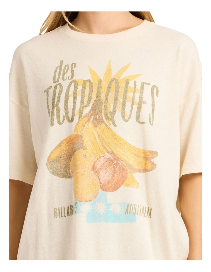 Freshest Things Oversized T-shirt in Whitecap image 4