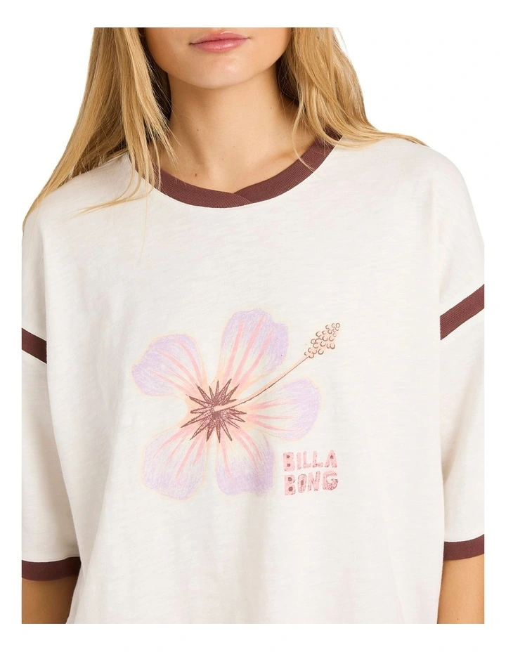All Day Paradise T-shirt in Salt Crystal image 4