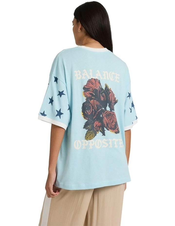 Toni Ringer T-shirt in Blue image 2