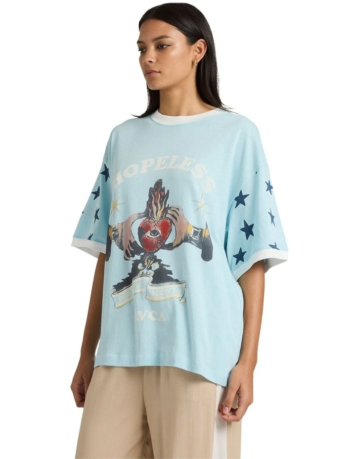 Toni Ringer T-shirt in Blue image 3