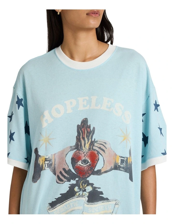 Toni Ringer T-shirt in Blue image 4