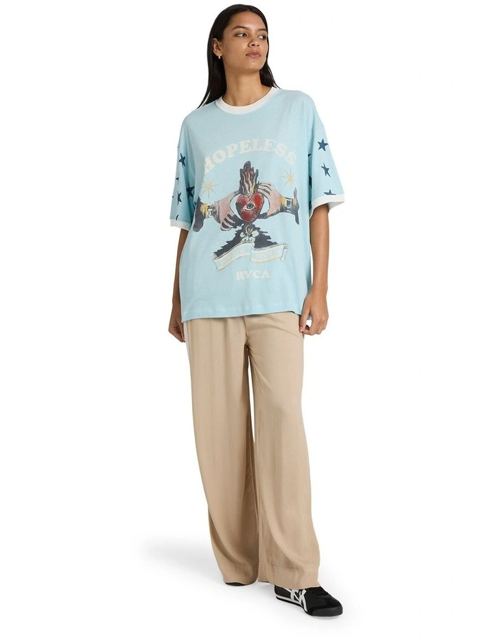 Toni Ringer T-shirt in Blue image 5