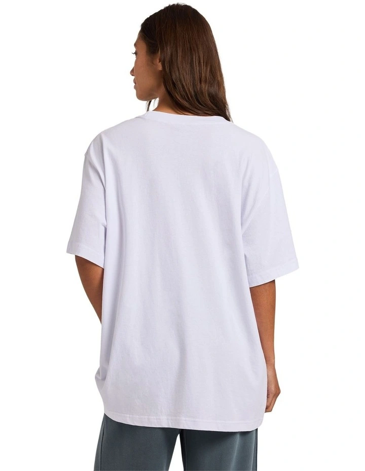 Dawn Days Oversized T-shirt in White image 2