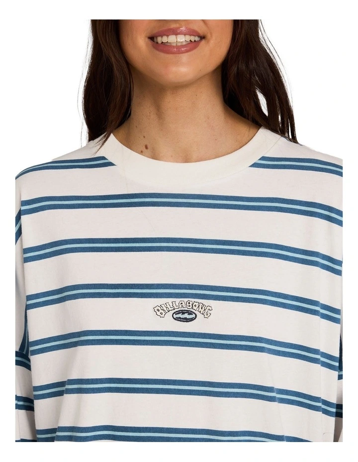 Original Tides Long Sleeve T-Shirt in Salt Crystal Stripe Print image 4
