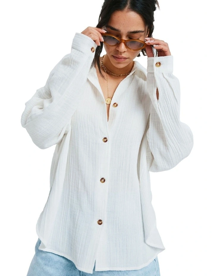 Morning Time Shirt in White image 1