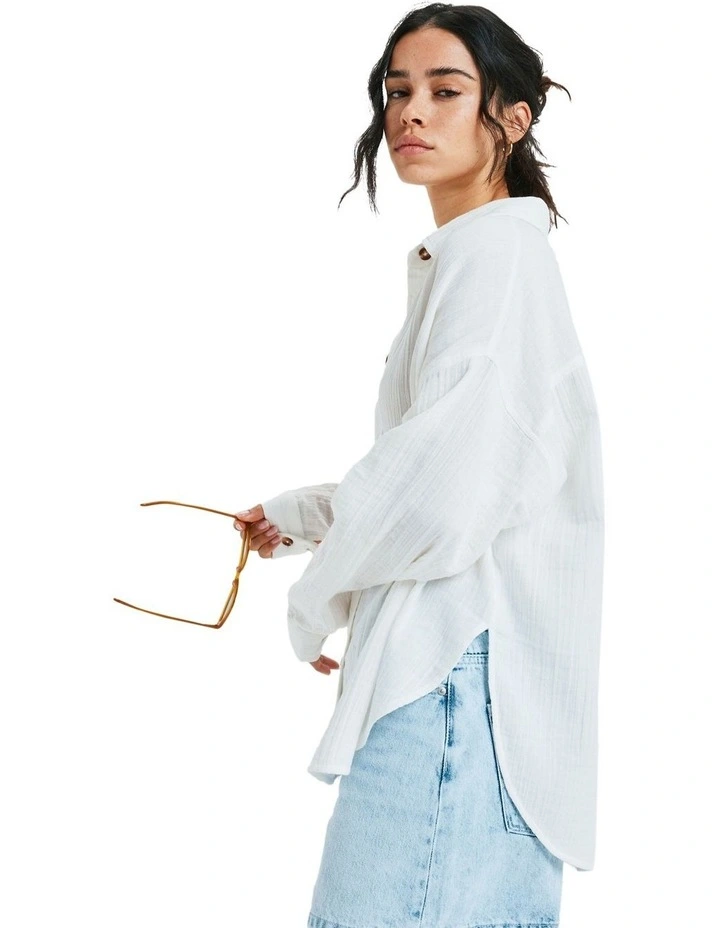 Morning Time Shirt in White image 3