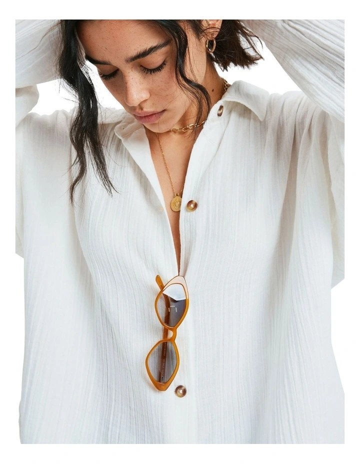 Morning Time Shirt in White image 4