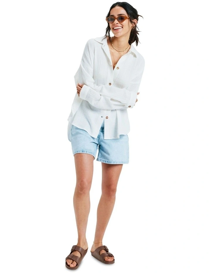 Morning Time Shirt in White image 5
