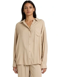 Showdown Long Sleeve Shirt in Brown