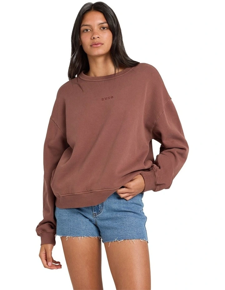 Pocket Crew Neck in Brown image 1
