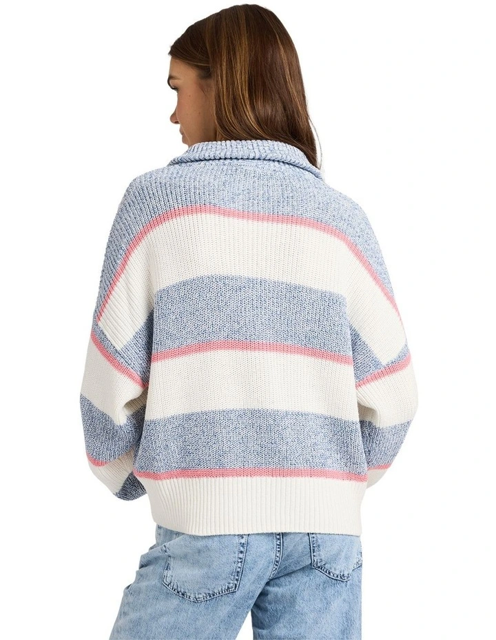 Carver Half Zip Cardigan in Multi image 2