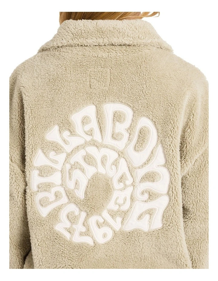 Groovin Half Zip Fleece Top in Coyote image 4