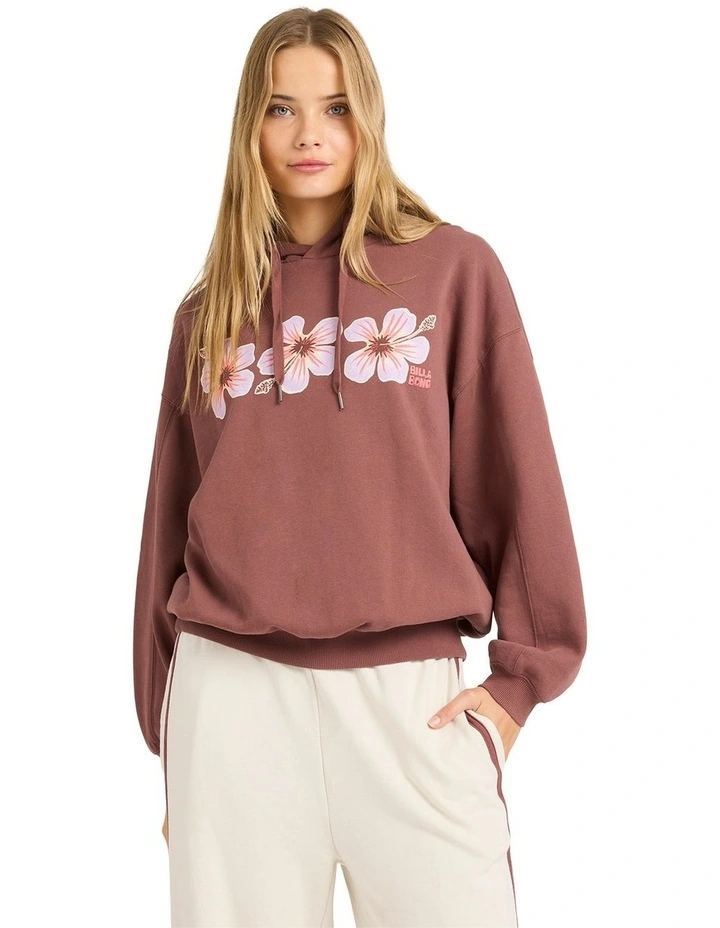 Back To It Kendal Hoodie Sweatshirt in Esspresso image 1