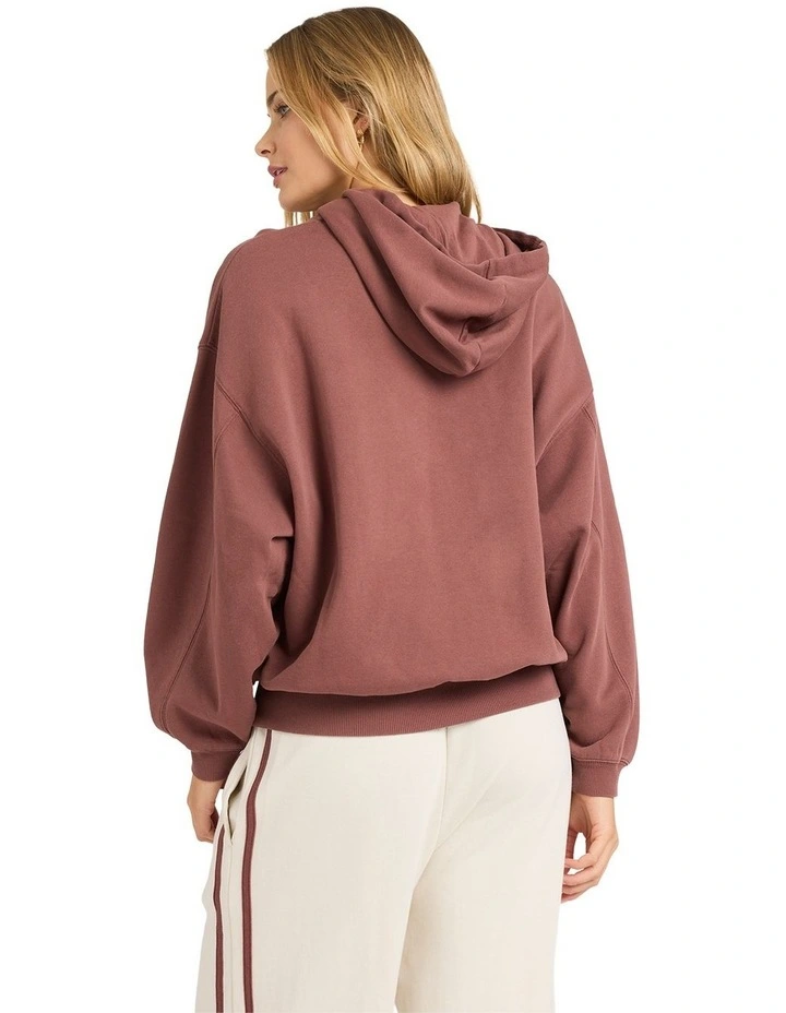 Back To It Kendal Hoodie Sweatshirt in Esspresso image 2