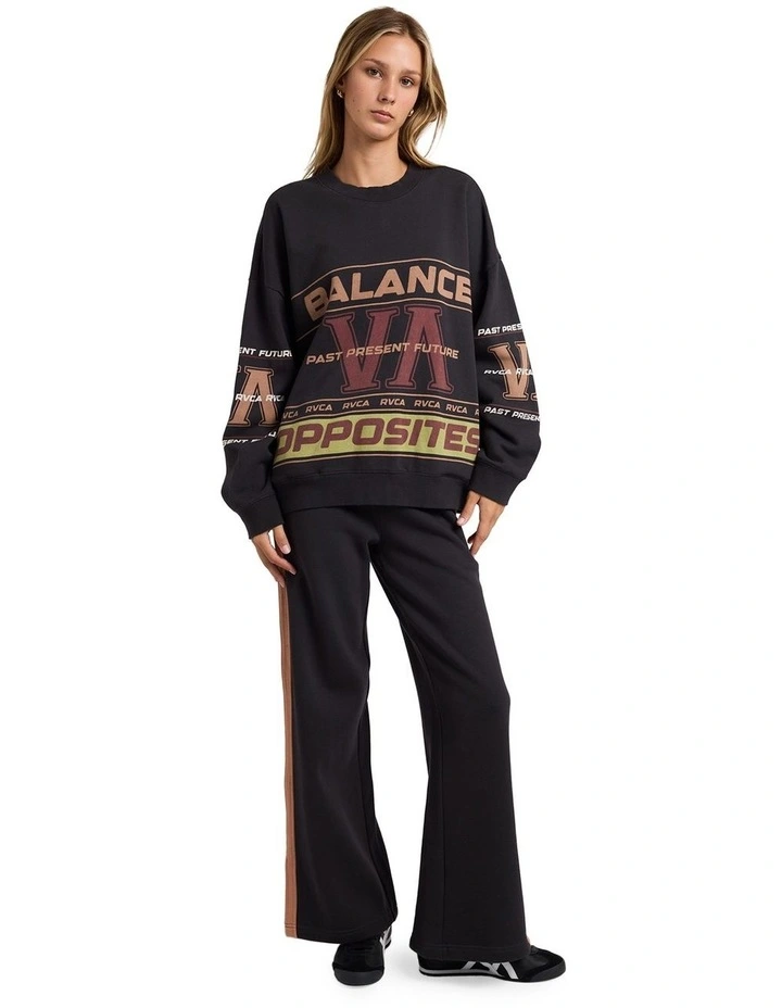 Puck It Pover Crew Neck in Washed Black image 5