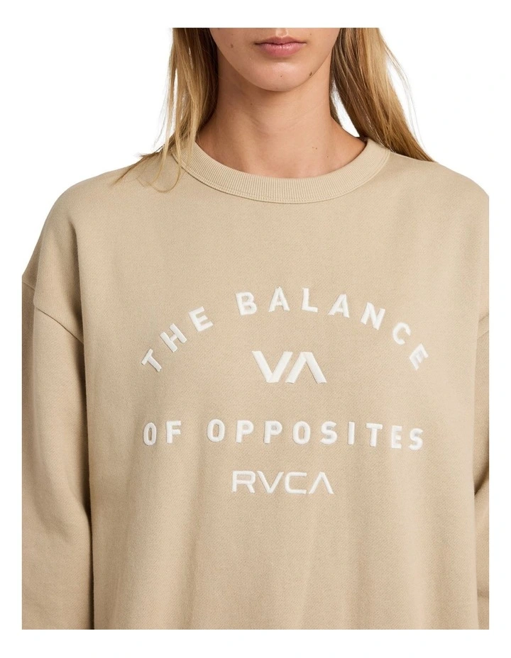 Bold Crew Neck Jumpers in Sand image 4