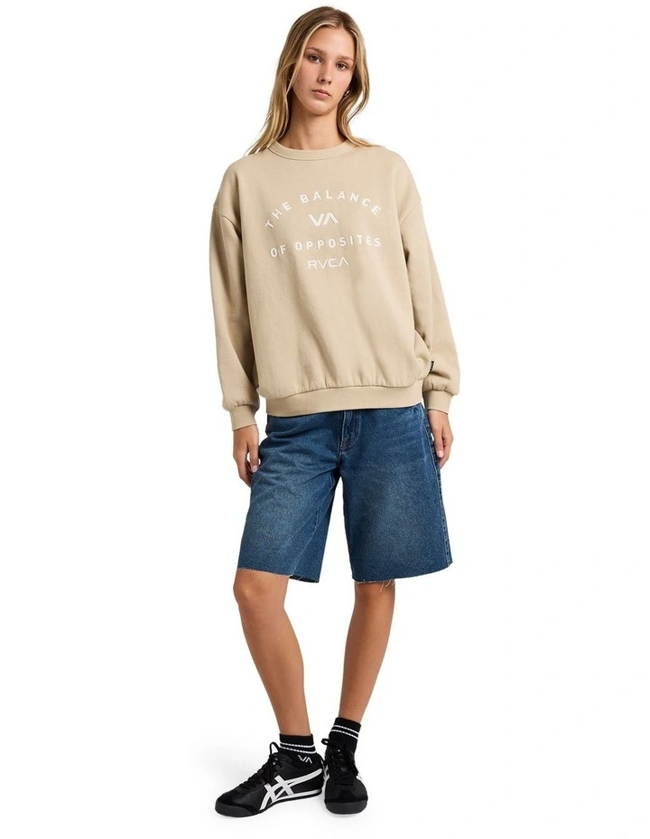 Bold Crew Neck Jumpers in Sand image 5