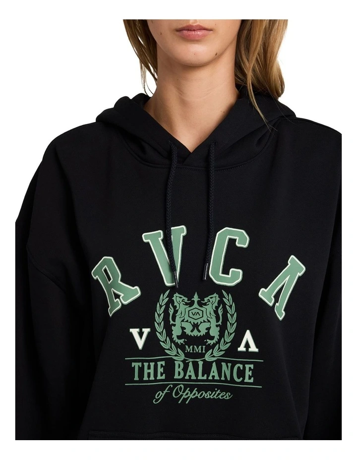 Baggie BF Pullover Hoodie in Washed Black image 4