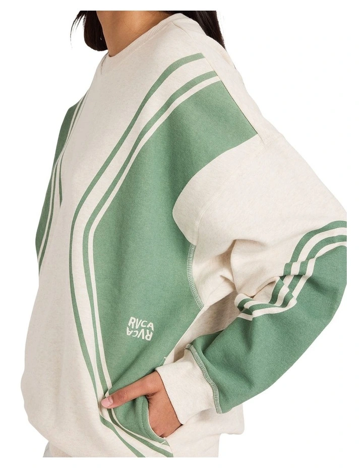 Luck Off Pullover Crew Neck Jumper in Multi image 4