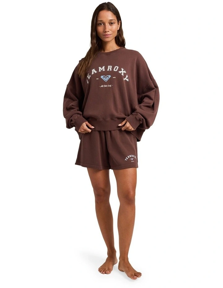 All Day Crew Neck Jumper in Brown image 5