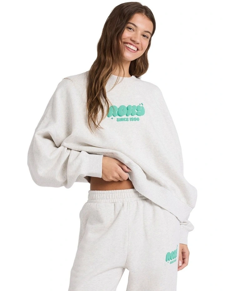 Cruiser Crew Neck Sweat Top in Print image 1