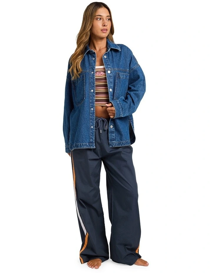 Back Slider Denim Jacket in Blue image 5