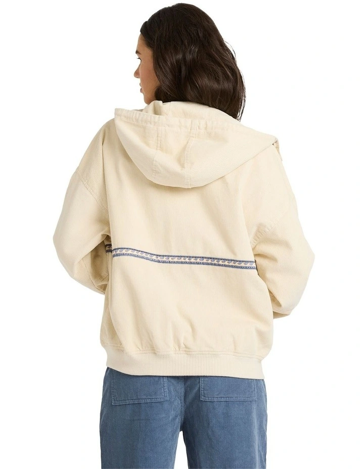 Set The Tone Jacket in White Cap image 2